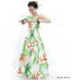 Hula Long Dress with Heliconia Print / Luxury Collection / White&Red / J2687whrd