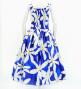 Hula Midi Dress with Tiare Print / Luxury Collection / Blue / J2688bl