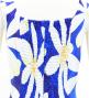 Hula Midi Dress with Tiare Print / Luxury Collection / Blue / J2688bl