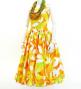 Hula Midi Dress with Tiare Print / Luxury Collection / Orange / J2688or