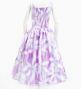 Hula Midi Dress with Tiare Print / Luxury Collection / Lavender  / J2688pu