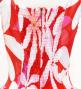 Hula Midi Dress with Tiare Print / Luxury Collection / Red / J2688rd