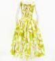 Hula Midi Dress with Tiare Print / Luxury Collection / Yellow / J2688ye