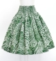 Hula Pa'u Skirt with Monstera Kahiko Print / Green / G2693