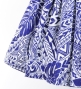 Hula Pa'u Skirt with Monstera Kahiko Print / Navy / G2695
