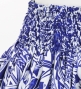 Hula Pa'u Skirt with Monstera Kahiko Print / Navy / G2695
