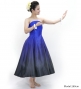 Hula Midi Gradation Dress/ Luxury Collection / Blue & Black / J2709blbk