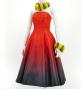 Hula Midi Gradation Dress/ Luxury Collection / Red & Black / J2709rdbk