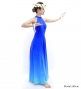 Hula Long Gradation Dress with Velvet / Luxury Collection / Blue & Light Blue / J2711blbl