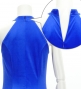 Hula Long Gradation Dress with Velvet / Luxury Collection / Blue & Light Blue / J2711blbl