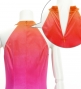 Hula Long Gradation Dress with Velvet / Luxury Collection / Orange & Purple / J2711orpu