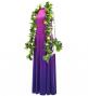 Hula Long Gradation Dress with Velvet / Luxury Collection / Purple & Dark Purple / J2711pudpu