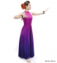 Hula Long Gradation Dress with Velvet / Luxury Collection / Purple & Dark Purple / J2711pudpu