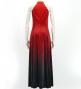 Hula Long Gradation Dress with Velvet / Luxury Collection / Red & Black / J2711rdbk