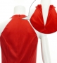 Hula Long Gradation Dress with Velvet / Luxury Collection / Red & Black / J2711rdbk