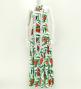 Hula Long Red Ginger Dress with Velvet / Luxury Collection / White / J2713wh