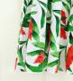 Hula Long Red Ginger Dress with Velvet / Luxury Collection / White / J2713wh