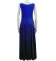 Hula Long Dress with Velvet / Luxury Collection / Blue & Black / J2714blbk