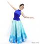 Hula Long circular skirt with Lehua/ Luxury Collection / Blue / J2716bl