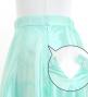 Hula Long circular skirt with Lehua/ Luxury Collection / Blue / J2716bl