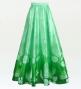 Hula Long circular skirt with Lehua/ Luxury Collection / Green / J2716gr