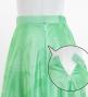 Hula Long circular skirt with Lehua/ Luxury Collection / Green / J2716gr