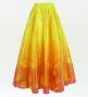 Hula Long circular skirt with Lehua/ Luxury Collection / Orange / J2716or