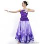 Hula Long circular skirt with Lehua/ Luxury Collection / Purple / J2716pu