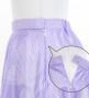 Hula Long circular skirt with Lehua/ Luxury Collection / Purple / J2716pu