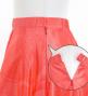 Hula Long circular skirt with Lehua/ Luxury Collection / Red / J2716rd