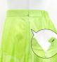 Hula Long circular skirt with Lehua/ Luxury Collection / YellowGreen / J2716yegr