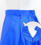 Hula Long circular skirt with Lehua/ Luxury Collection / Blue / J2717bl