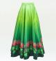 Hula Long circular skirt with Lehua/ Luxury Collection / Green / J2717gr