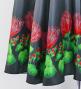 Hula Long circular skirt with Lehua/ Luxury Collection / Gray / J2717gy