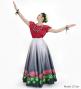 Hula Long circular skirt with Lehua/ Luxury Collection / Gray / J2717gy