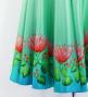 Hula Long circular skirt with Lehua/ Luxury Collection / Light blue / J2717lbl