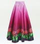 Hula Long circular skirt with Lehua/ Luxury Collection / Red purple / J2717rdpu