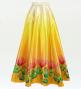 Hula Long circular skirt with Lehua/ Luxury Collection / Yellow / J2717ye