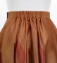 Hula Long circular skirt with Hibiscus & Tiare/ Luxury Collection / Brown / J2718br