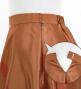 Hula Long circular skirt with Hibiscus & Tiare/ Luxury Collection / Brown / J2718br