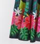 Hula Long circular skirt with Hibiscus & Tiare/ Luxury Collection / Gray / J2718gy