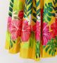 Hula Long circular skirt with Hibiscus & Tiare/ Luxury Collection / Yellow / J2718ye