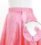 Hula Long circular skirt with Hibiscus &  Strelitzia/ Luxury Collection / Red / J2719rd