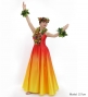 Hula Long Gradation Dress/ Luxury Collection / Dark Orange & Yellow / J2750dorye