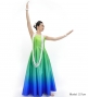 Hula Long Gradation Dress/ Luxury Collection / Yellow Green & Blue / J2750yegrbl