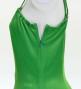 Hula One Shoulder Dress with Modern Leaf/ Luxury Collection / Green / J2754gr