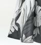 Hula One Shoulder Dress with Modern Leaf/ Luxury Collection / Gray / J2754gy