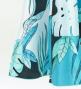 Hula One Shoulder Dress with Modern Leaf/ Luxury Collection / Light Blue / J2754lbl