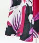 Hula One Shoulder Dress with Modern Leaf/ Luxury Collection / Pink / J2754pi
