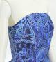 Hula Midi Dress with Kahiko&Moana Print / Luxury Collection / Blue / J2755bl
